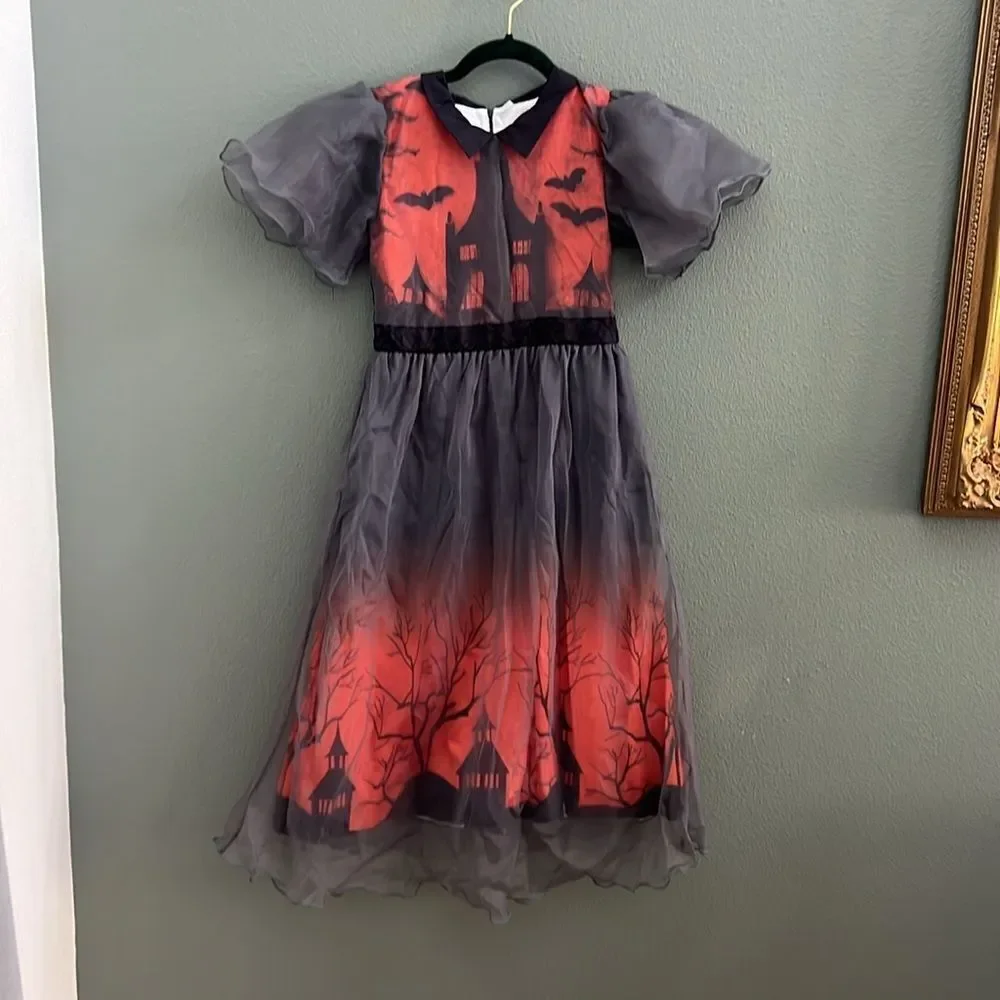 Haunted House Girls Halloween Dress Sz 10 NWOT